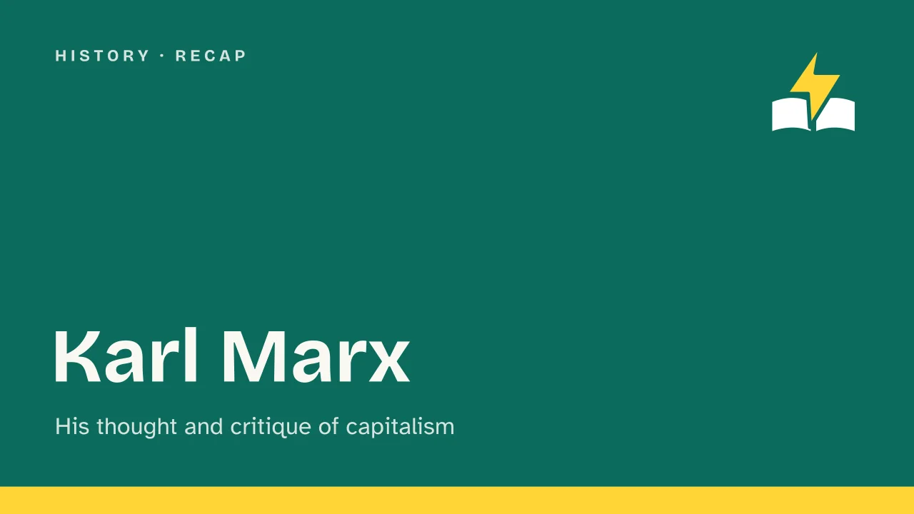 Slide 1 of the presentation on Karl Marx: Karl Marx