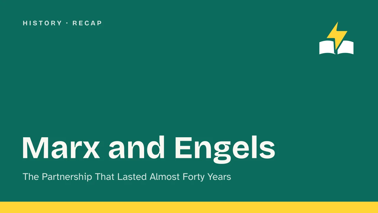 Slide 1 of the presentation on Marx and Engels: Marx and Engels