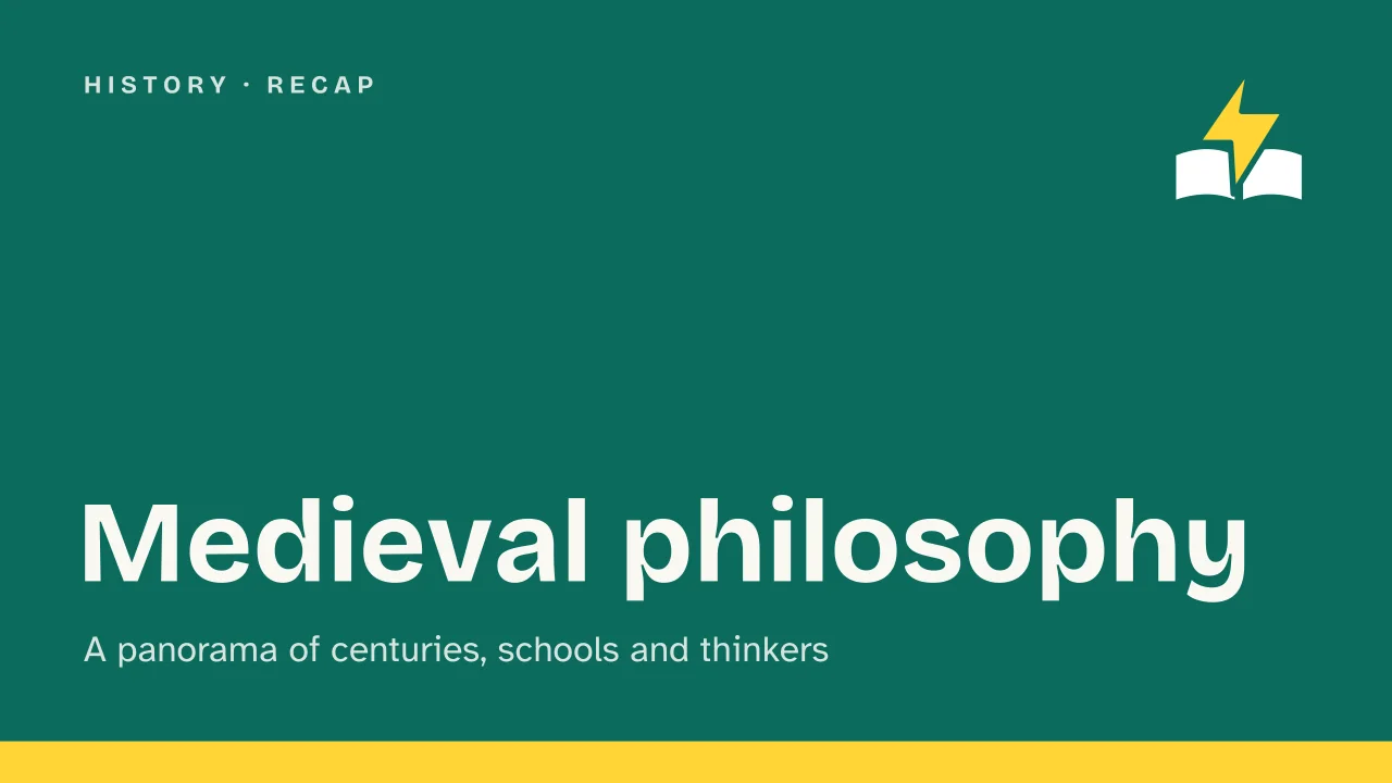 Slide 1 of the presentation on Medieval Philosophy: Medieval philosophy