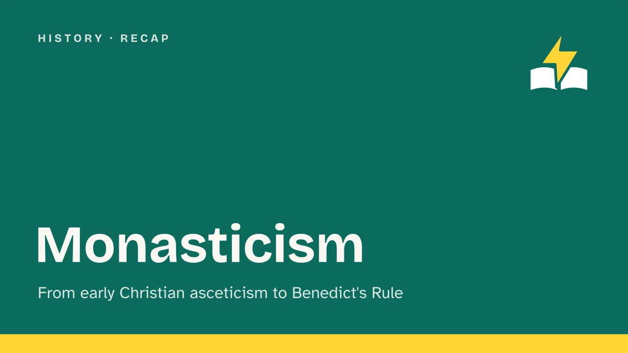 Slide 1 of the presentation on Monasticism: Monasticism