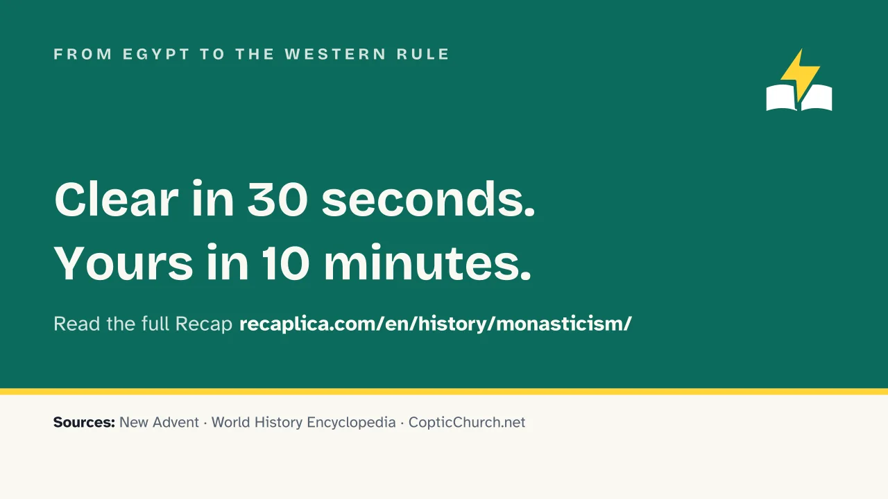 Slide 16 of the presentation on Monasticism: From Egypt to the Western Rule