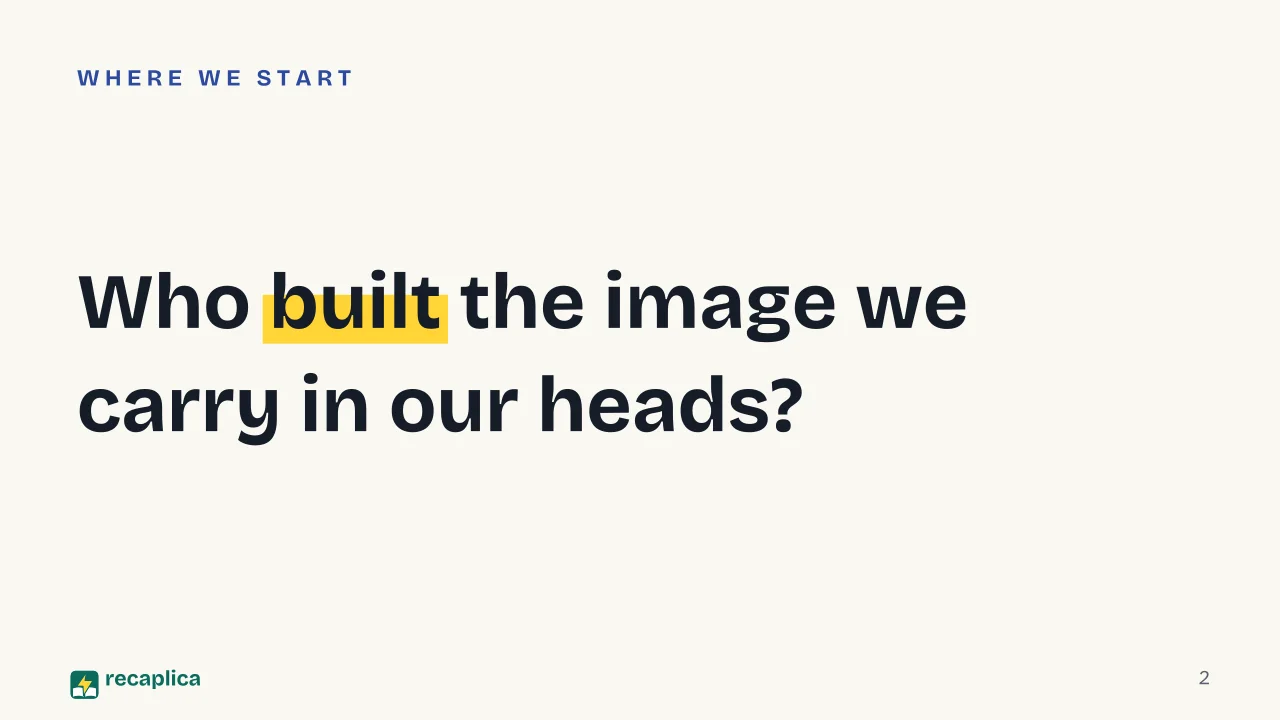 Slide 2 of the presentation on The Mussolini Myth: Who built the image we carry in our heads?