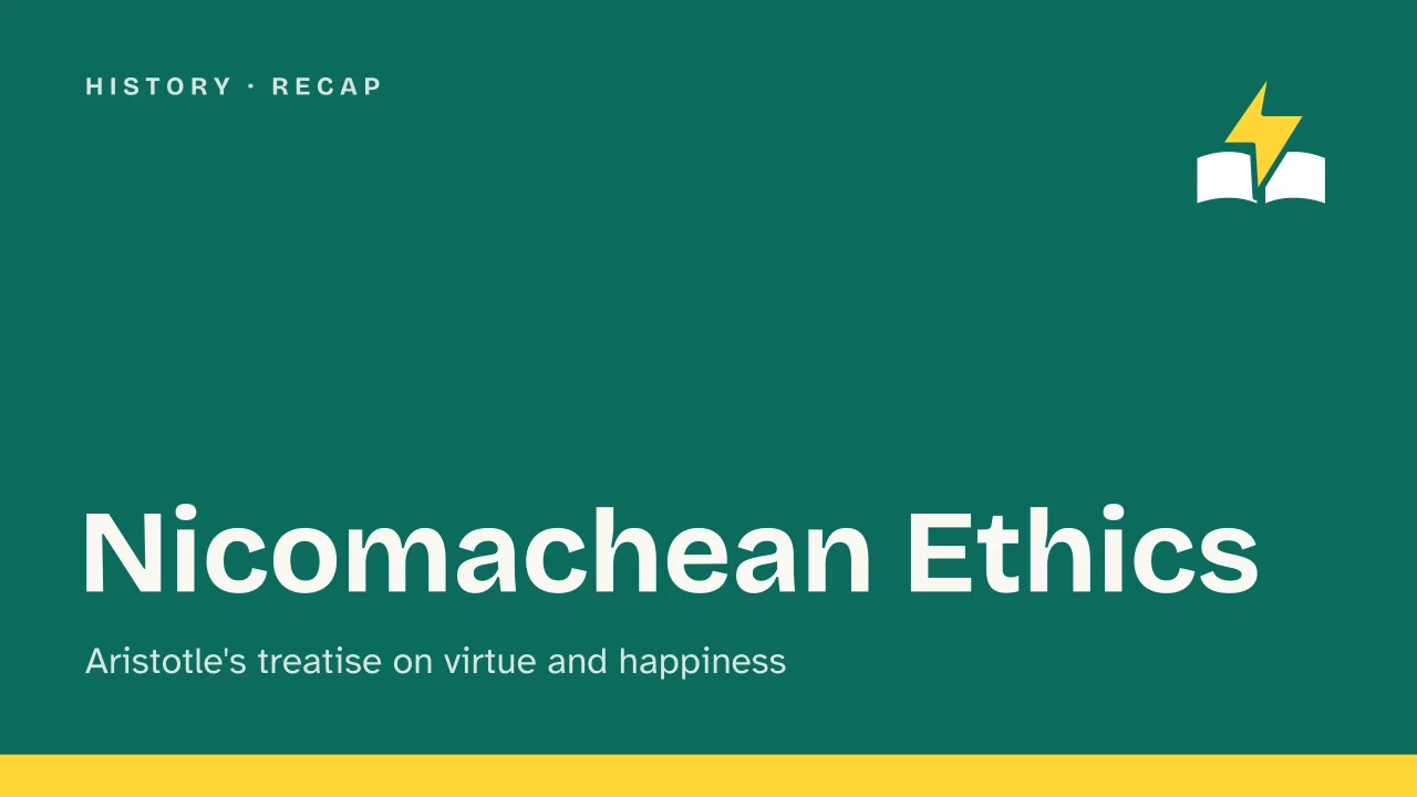Slide 1 of the presentation on Nicomachean Ethics: Nicomachean Ethics