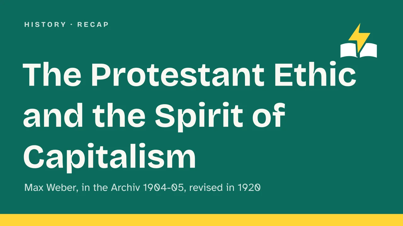 Slide 1 of the presentation on The Protestant Ethic and the Spirit of Capitalism: The Protestant Ethic and the Spirit of Capitalism