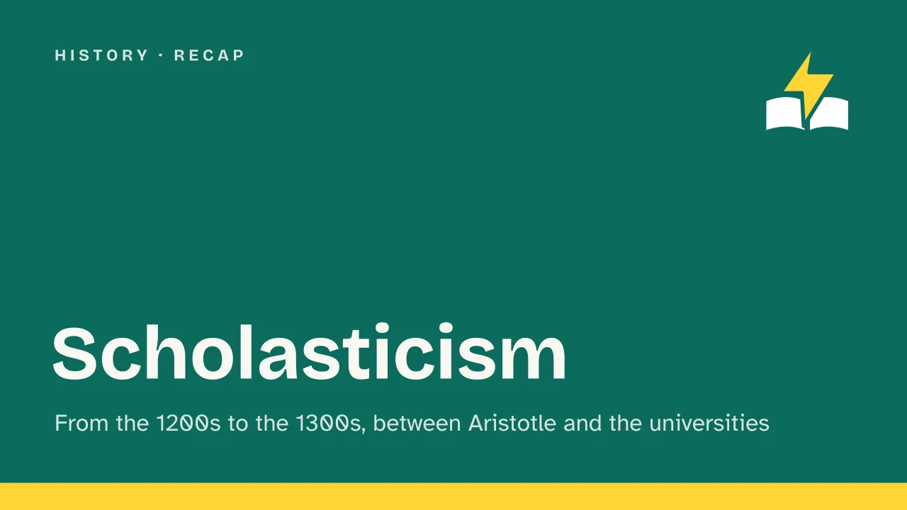 Slide 1 of the presentation on What Is Scholasticism? Origins and the 14th-Century Turn: Scholasticism