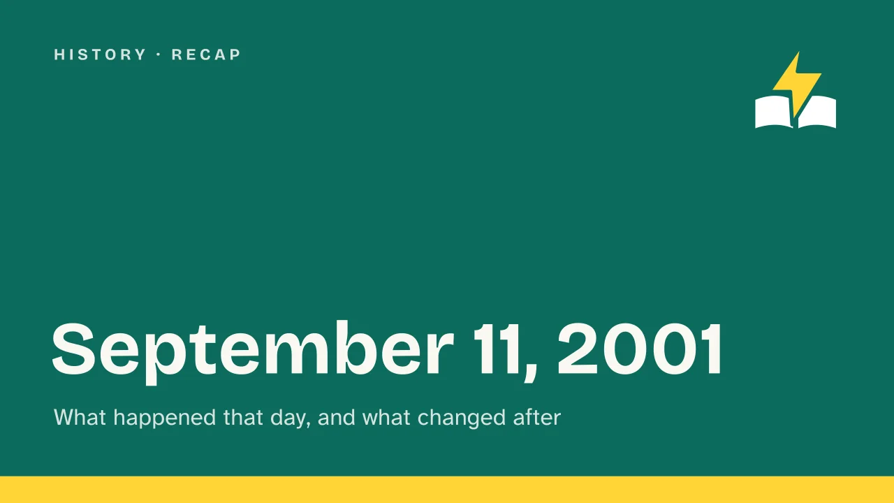 Slide 1 of the presentation on 9/11: September 11, 2001