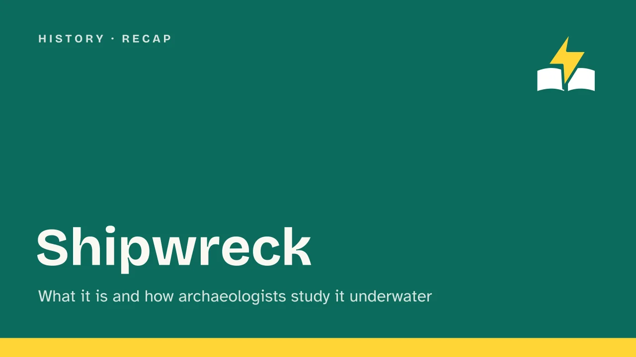 Slide 1 of the presentation on What Is a Shipwreck? How Archaeologists Study Them Underwater: Shipwreck