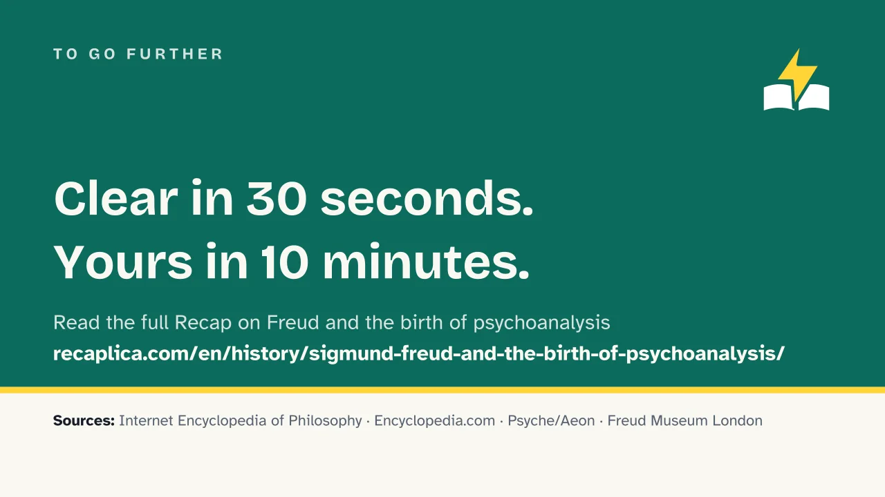 Slide 15 of the presentation on Sigmund Freud and the Birth of Psychoanalysis: To go further
