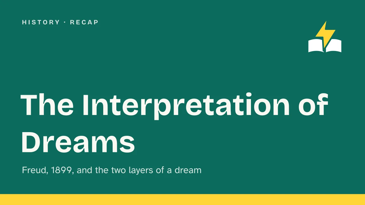 Slide 1 of the presentation on Sigmund Freud's Interpretation of Dreams: The Interpretation of Dreams