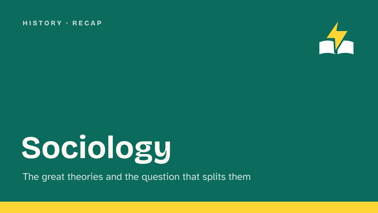 Slide 1 of the presentation on What Is Sociology? The Main Sociological Theories and Thinkers: Sociology