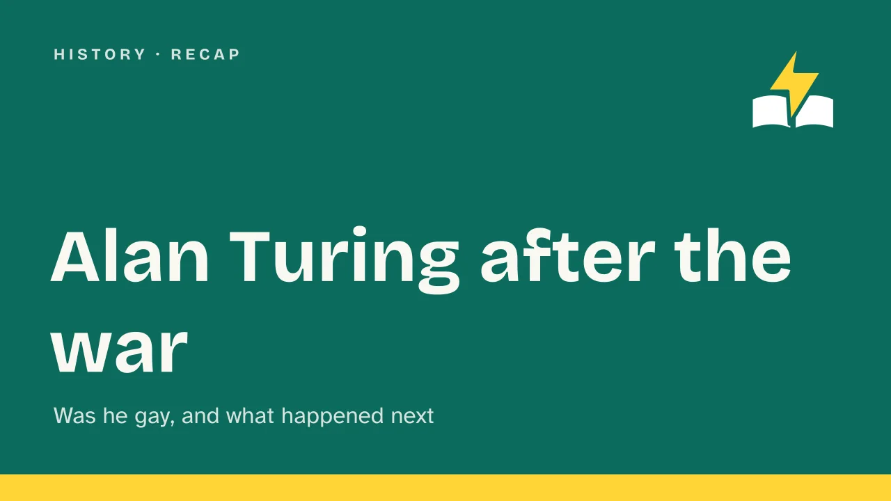 Slide 1 of the presentation on Was Alan Turing Gay? The 1952 Conviction, Chemical Castration and Pardon: Alan Turing after the war