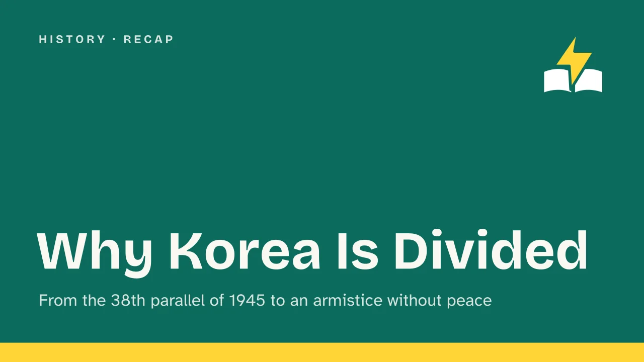 Slide 1 of the presentation on Why Korea Is Divided: Why Korea Is Divided