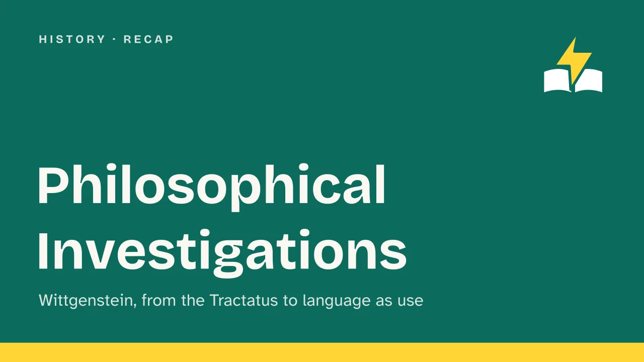 Slide 1 of the presentation on Wittgenstein's Philosophical Investigations: Philosophical Investigations