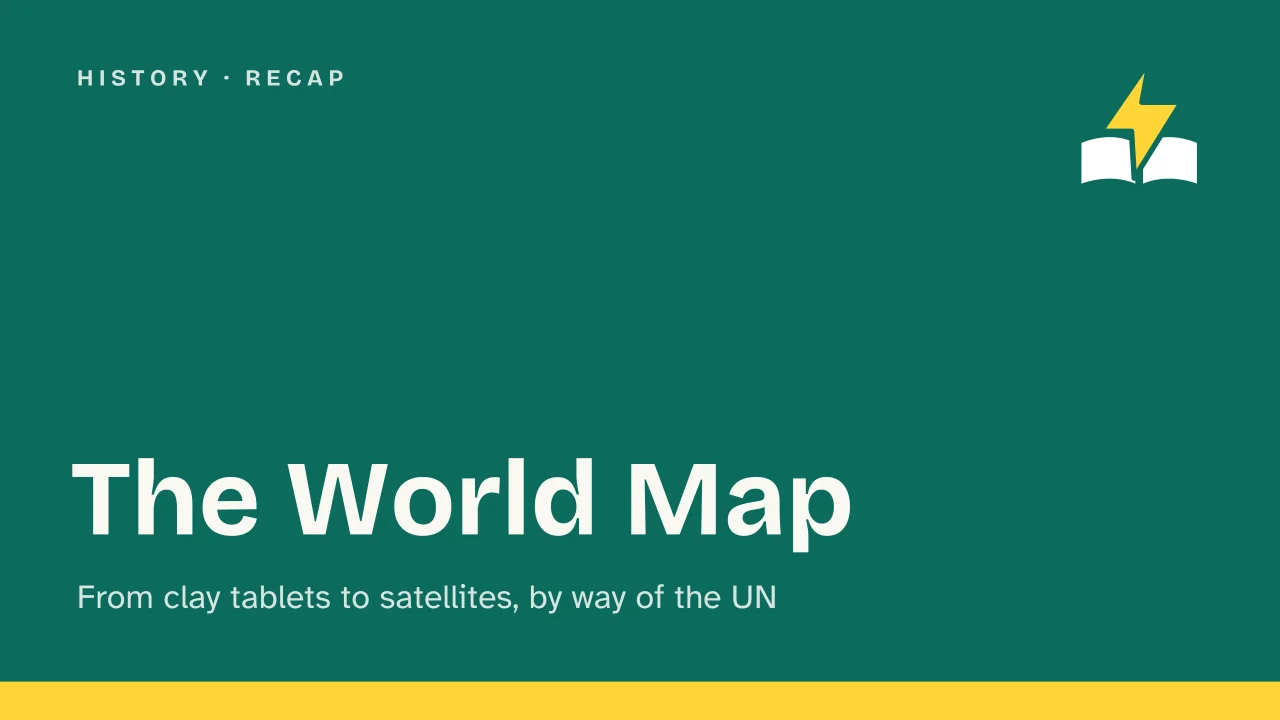 Slide 1 of the presentation on The World Map: The World Map