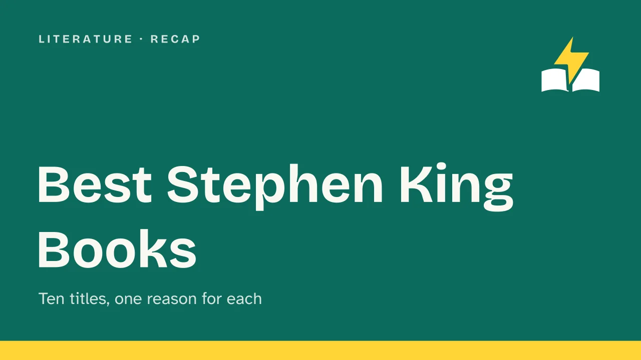 Slide 1 of the presentation on Best Stephen King Books: Best Stephen King Books