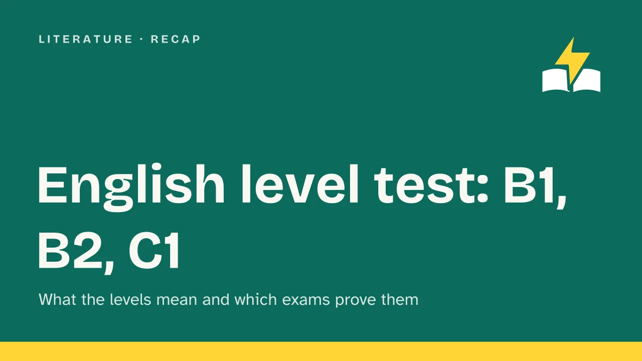 Slide 1 of the presentation on English Level Test: English level test: B1, B2, C1