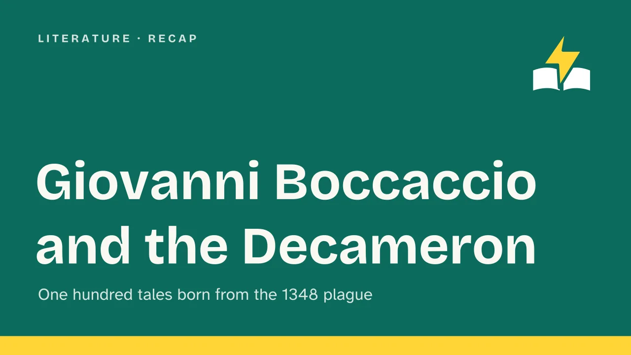 Slide 1 of the presentation on Giovanni Boccaccio and the Decameron: Giovanni Boccaccio and the Decameron