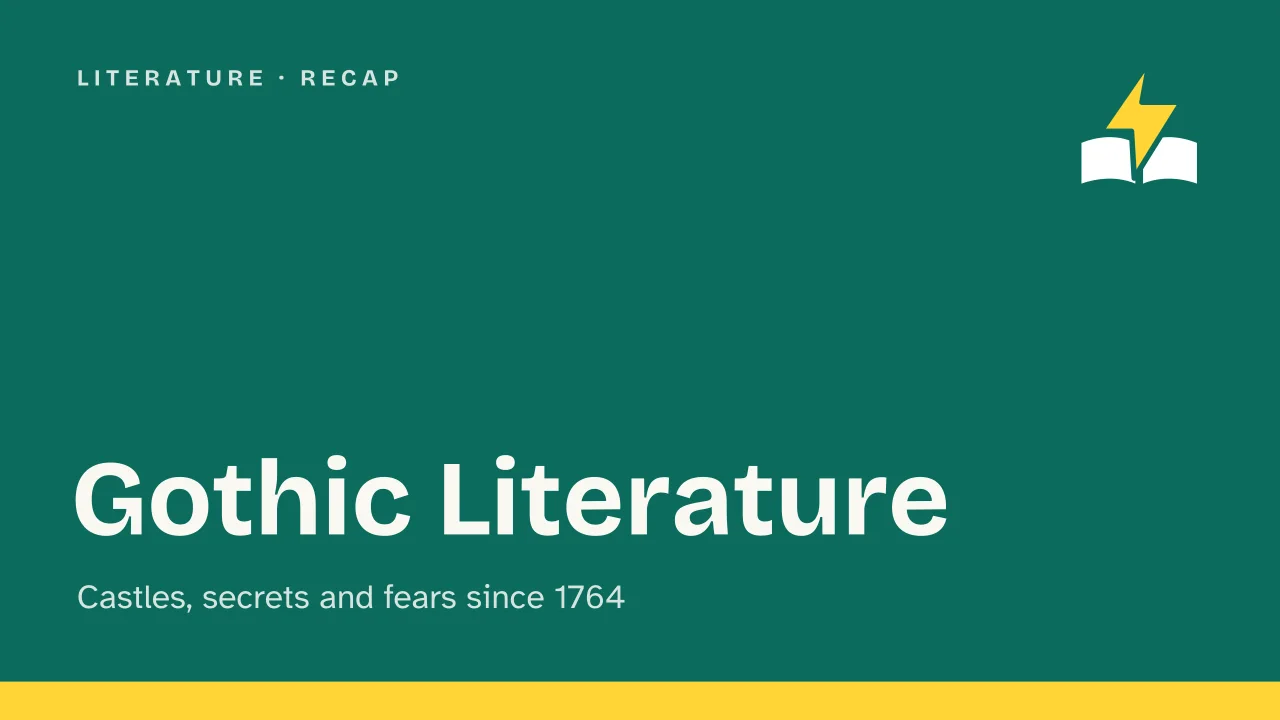 Slide 1 of the presentation on Gothic Literature: Gothic Literature