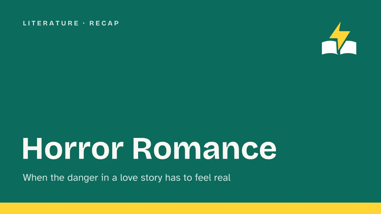 Slide 1 of the presentation on Horror Romance: Horror Romance