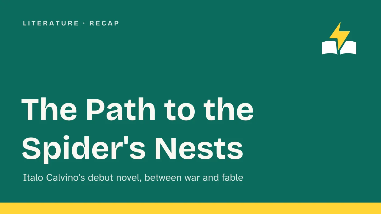 Slide 1 of the presentation on The Path to the Spider's Nests by Italo Calvino: The Path to the Spider's Nests