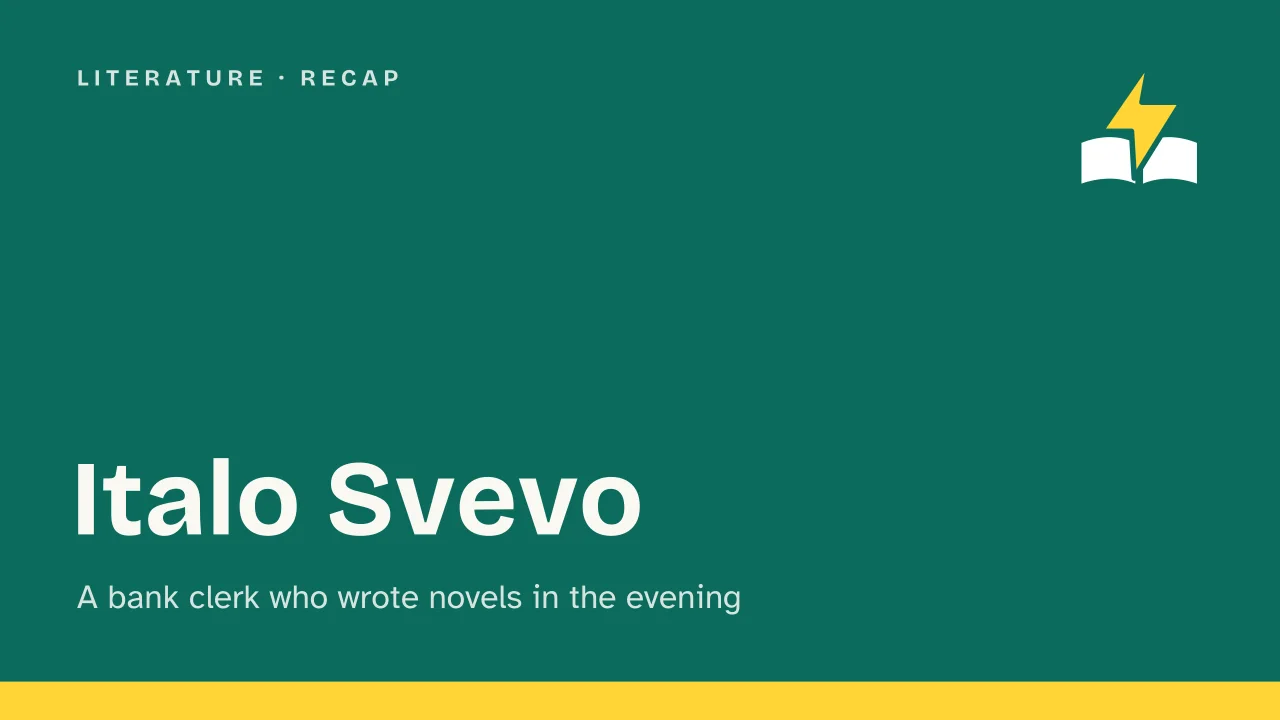 Slide 1 of the presentation on Italo Svevo: Italo Svevo
