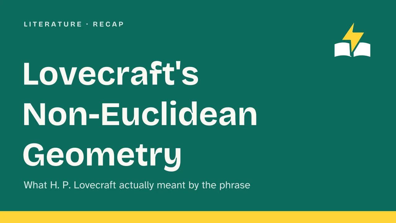 Slide 1 of the presentation on Lovecraft Non-Euclidean Geometry: Lovecraft's Non-Euclidean Geometry