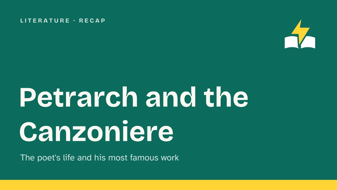 Slide 1 of the presentation on Petrarch and the Canzoniere: Petrarch and the Canzoniere