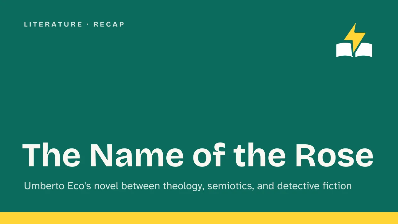 Slide 1 of the presentation on The Name of the Rose: The Name of the Rose