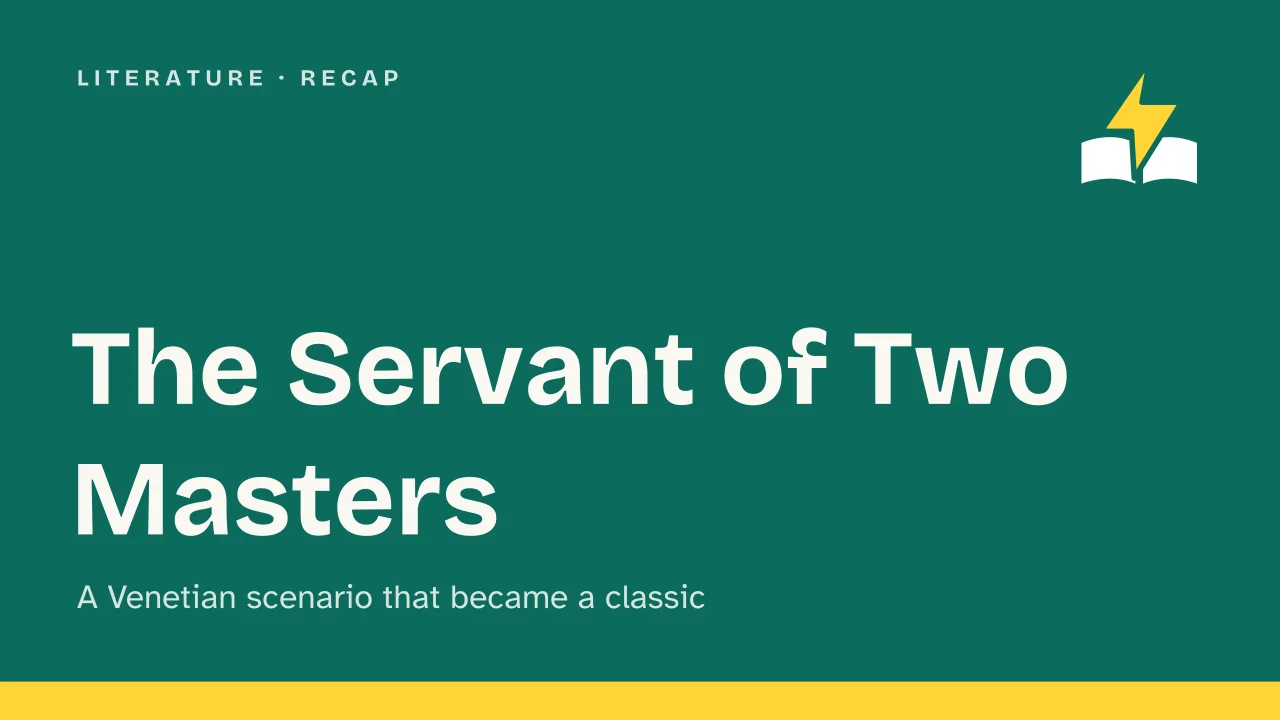 Slide 1 of the presentation on The Servant of Two Masters: The Servant of Two Masters