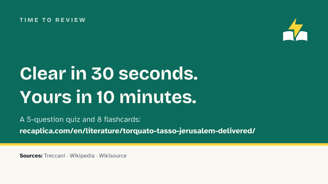 Slide 17 of the presentation on Torquato Tasso: Time to review