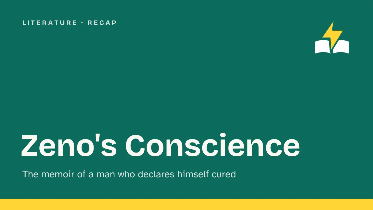Slide 1 of the presentation on Zeno's Conscience (Confessions of Zeno): Zeno's Conscience