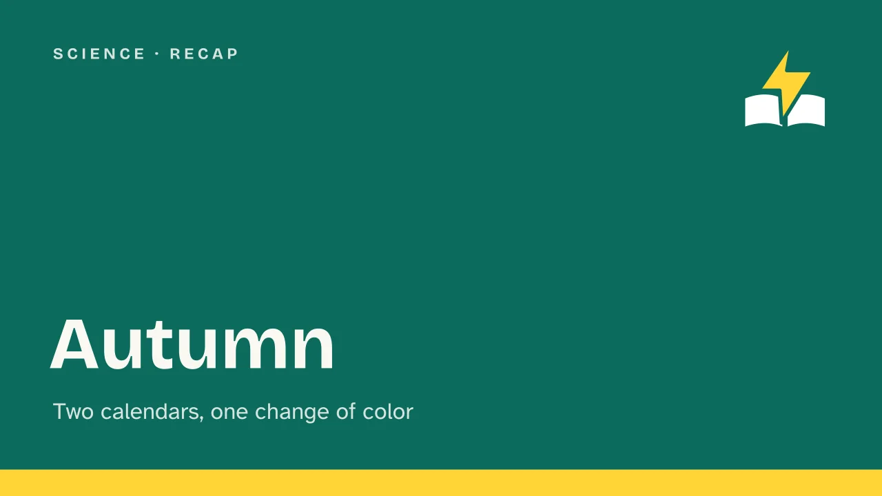 Slide 1 of the presentation on Autumn: Autumn
