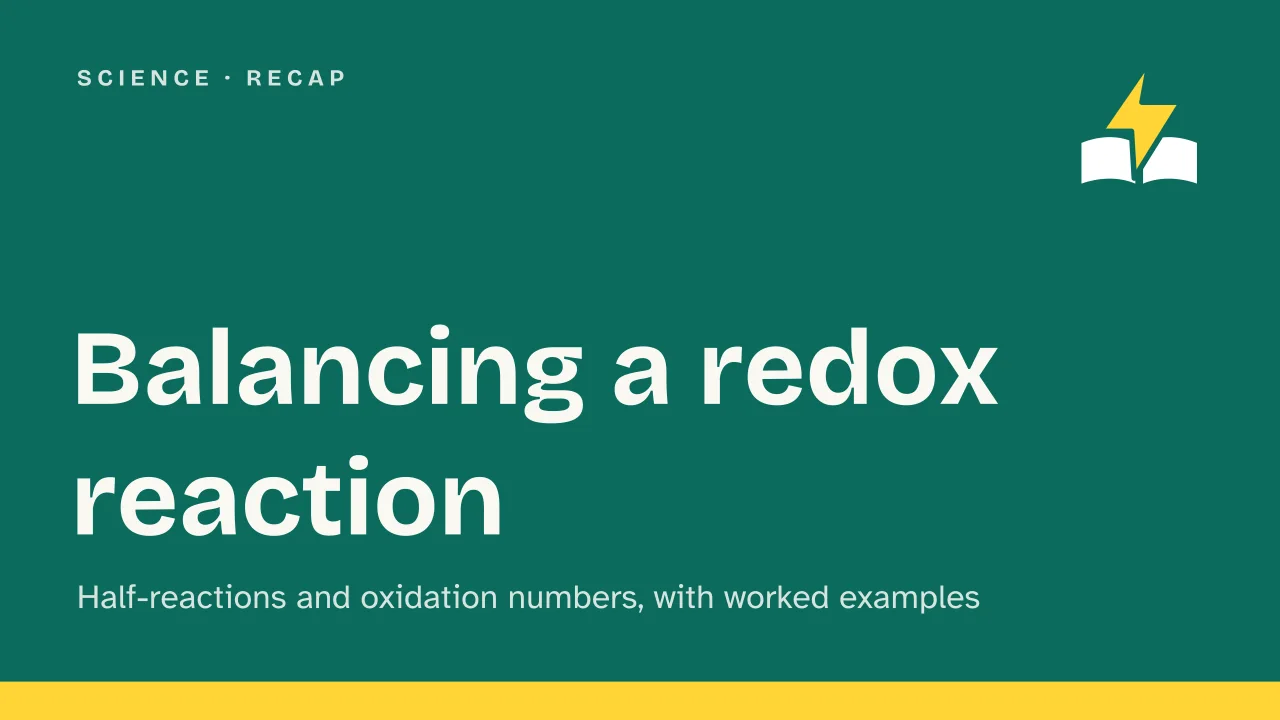 Slide 1 of the presentation on Balancing Redox Reactions: Balancing a redox reaction