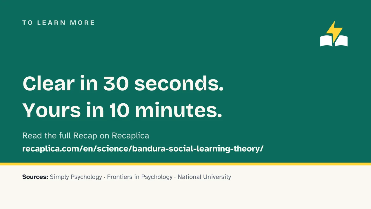 Slide 16 of the presentation on Bandura's Social Learning Theory: To learn more