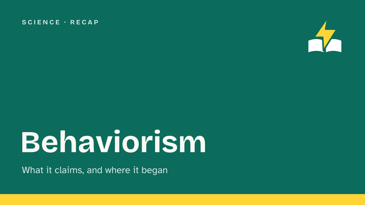 Slide 1 of the presentation on Behaviorism: Behaviorism