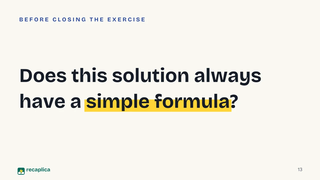 Slide 13 of the presentation on Bernoulli Differential Equation: Does this solution always have a simple formula?