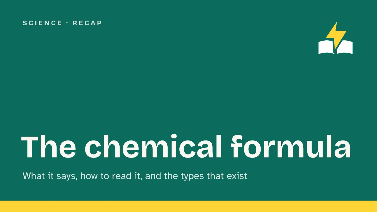 Slide 1 of the presentation on Chemical Formula: The chemical formula