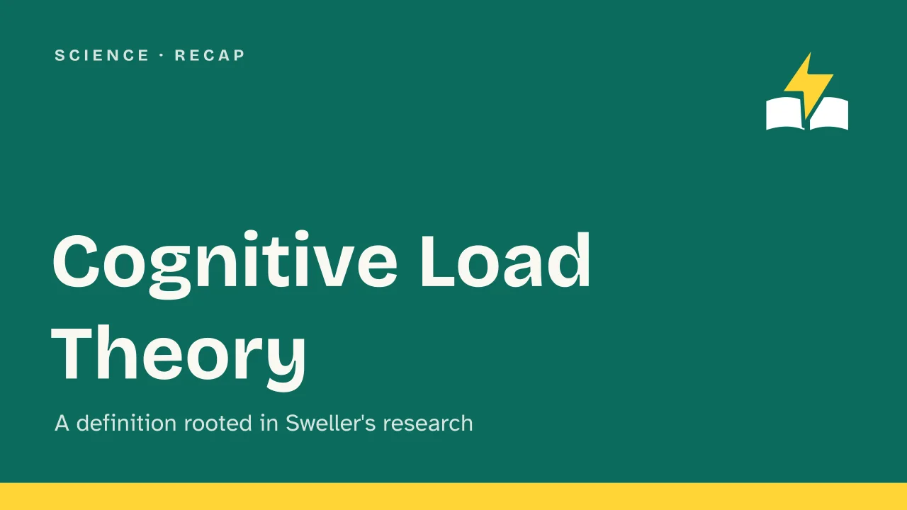 Slide 1 of the presentation on Cognitive Load Theory: Cognitive Load Theory