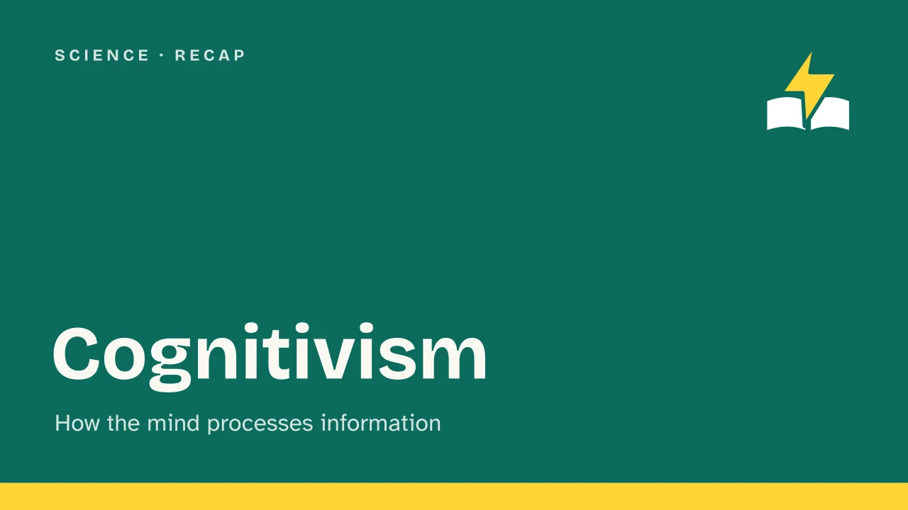Slide 1 of the presentation on Cognitivism: Cognitivism
