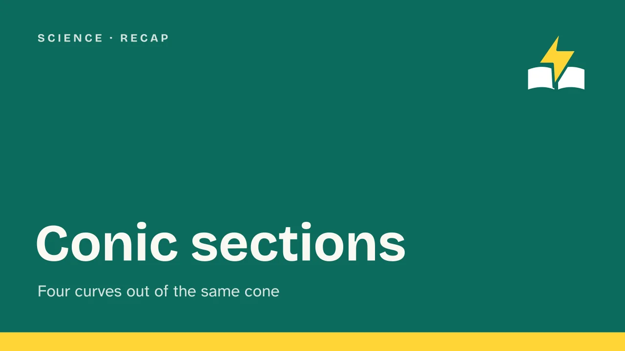 Slide 1 of the presentation on Conic Sections: Conic sections