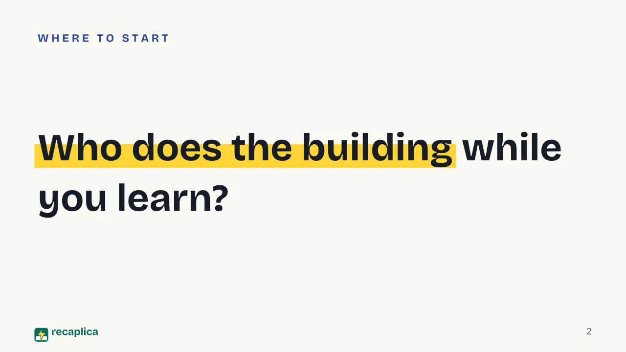 Slide 2 of the presentation on Constructivism: Who does the building while you learn?
