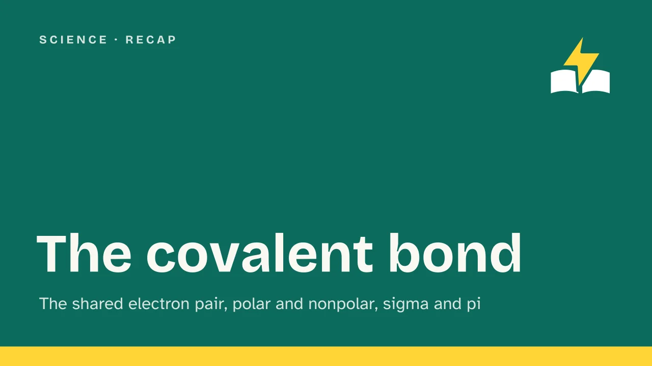 Slide 1 of the presentation on Covalent Bond: The covalent bond