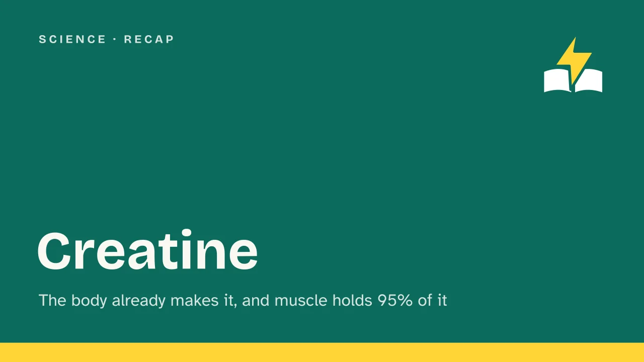 Slide 1 of the presentation on Creatine: Creatine
