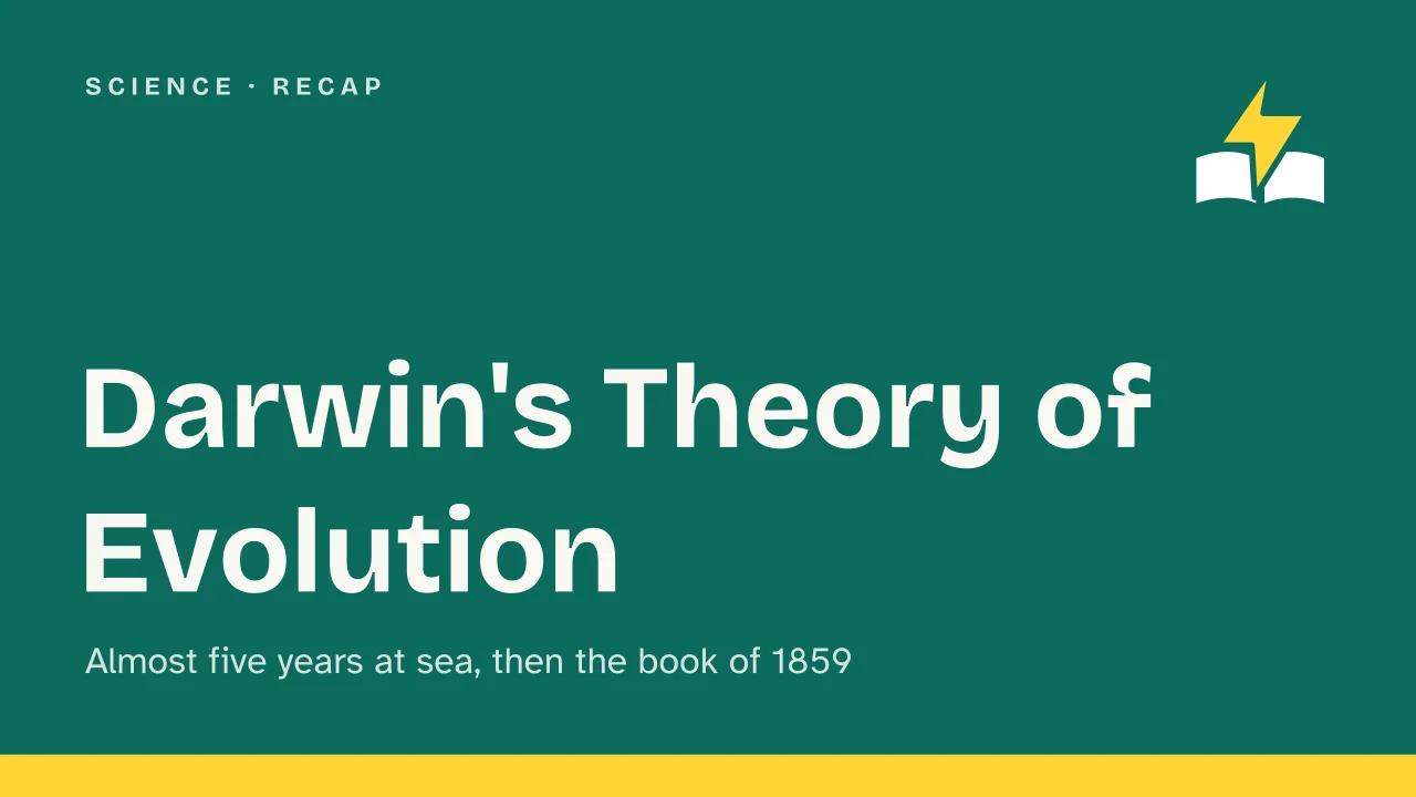 Slide 1 of the presentation on Darwin's Theory of Evolution: Darwin's Theory of Evolution
