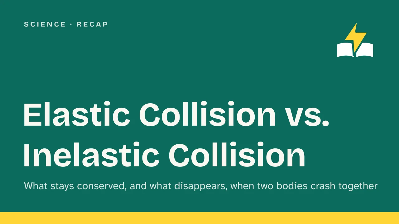 Slide 1 of the presentation on Elastic Collision vs. Inelastic Collision: Elastic Collision vs. Inelastic Collision