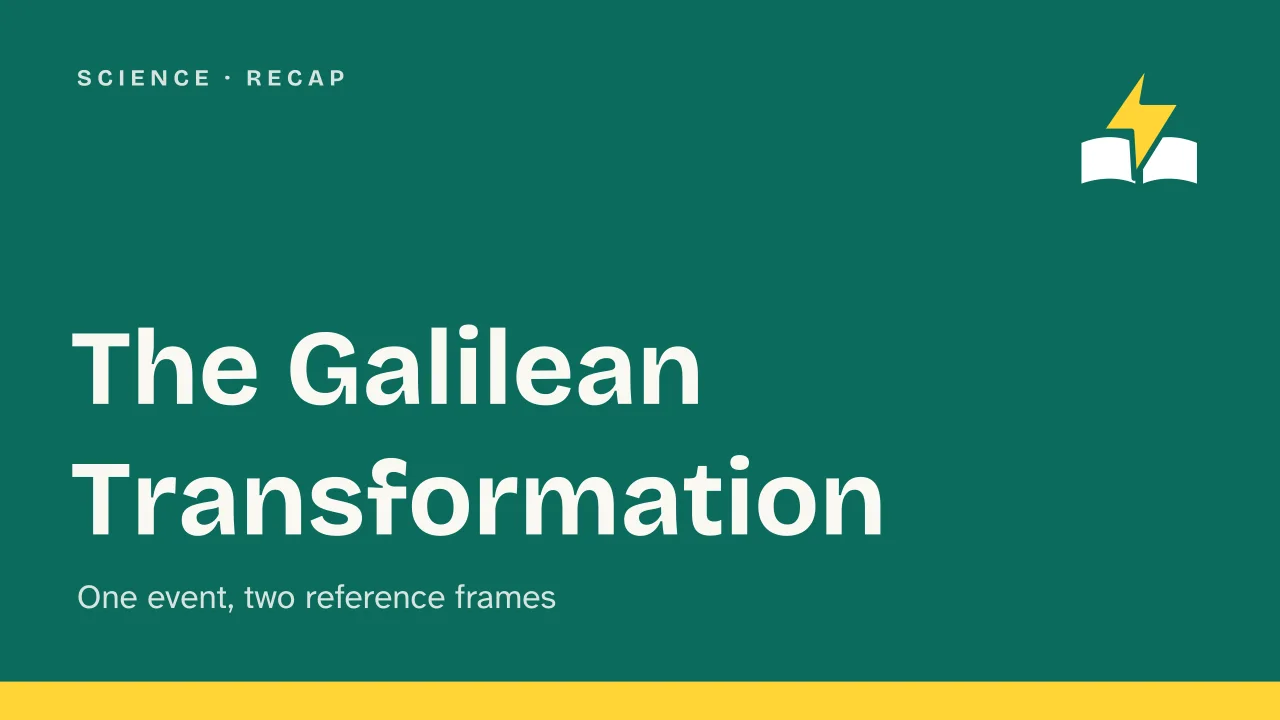 Slide 1 of the presentation on Galilean Transformation: The Galilean Transformation
