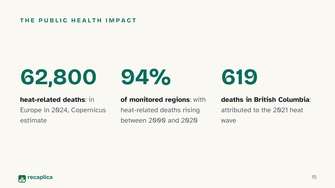 Slide 15 of the presentation on Heat Waves: The public health impact