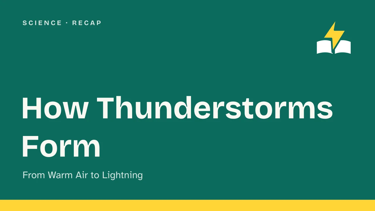 Slide 1 of the presentation on How Thunderstorms Form: How Thunderstorms Form