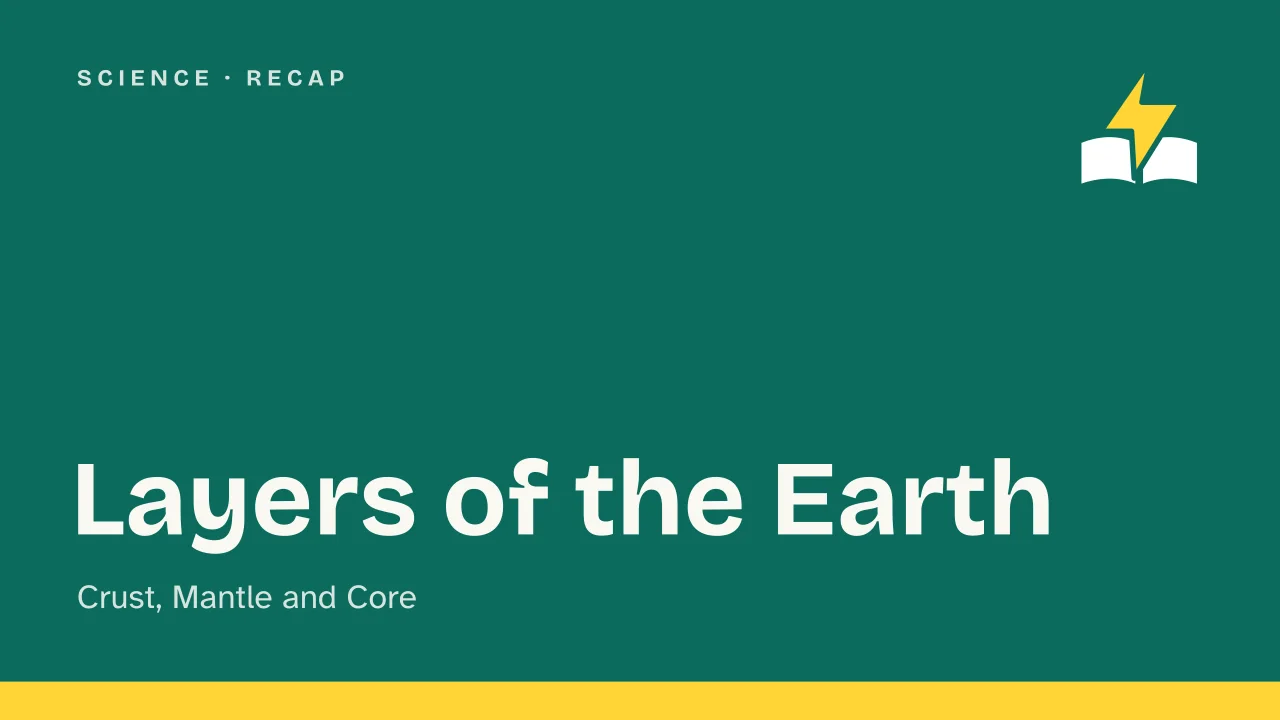 Slide 1 of the presentation on Layers of the Earth: Layers of the Earth