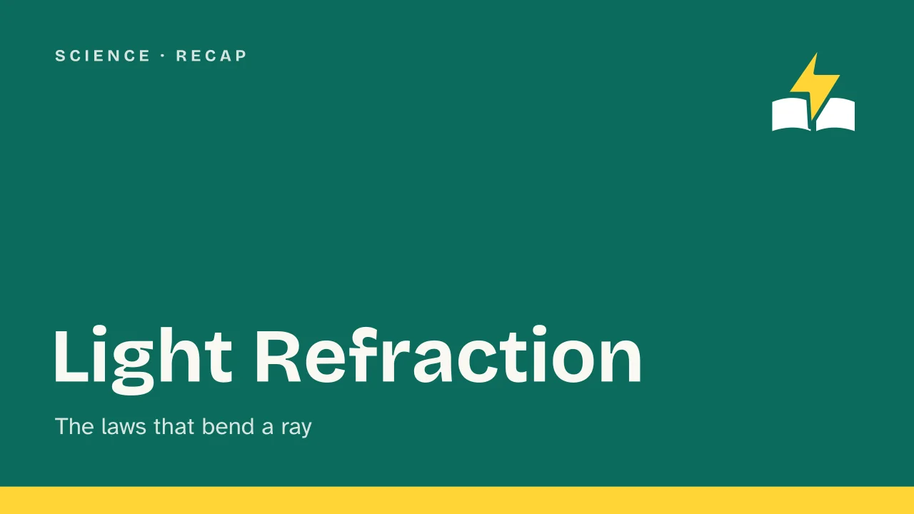 Slide 1 of the presentation on Light Refraction: Light Refraction